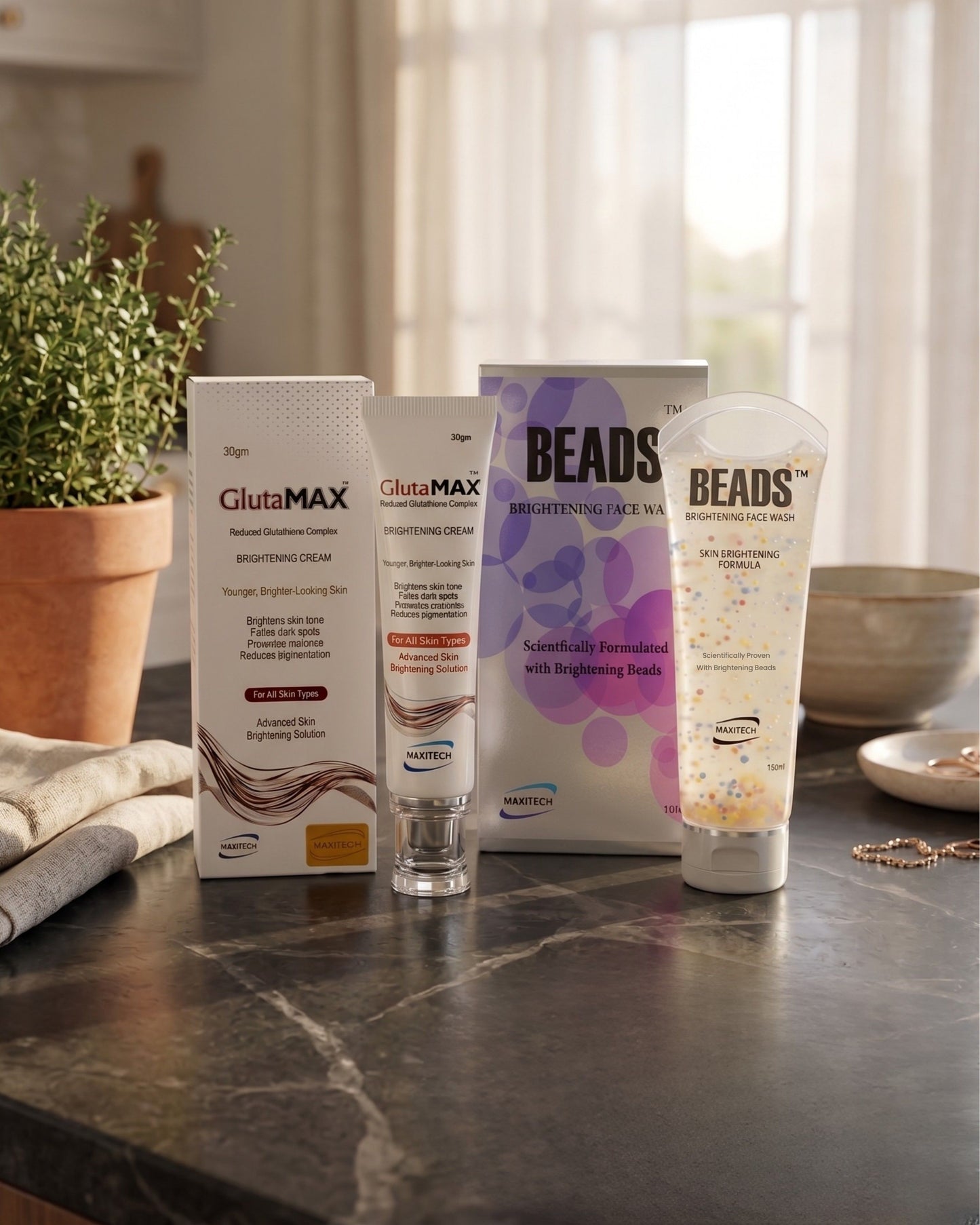 Beads & Gluta Max cream - Brightening Bundle