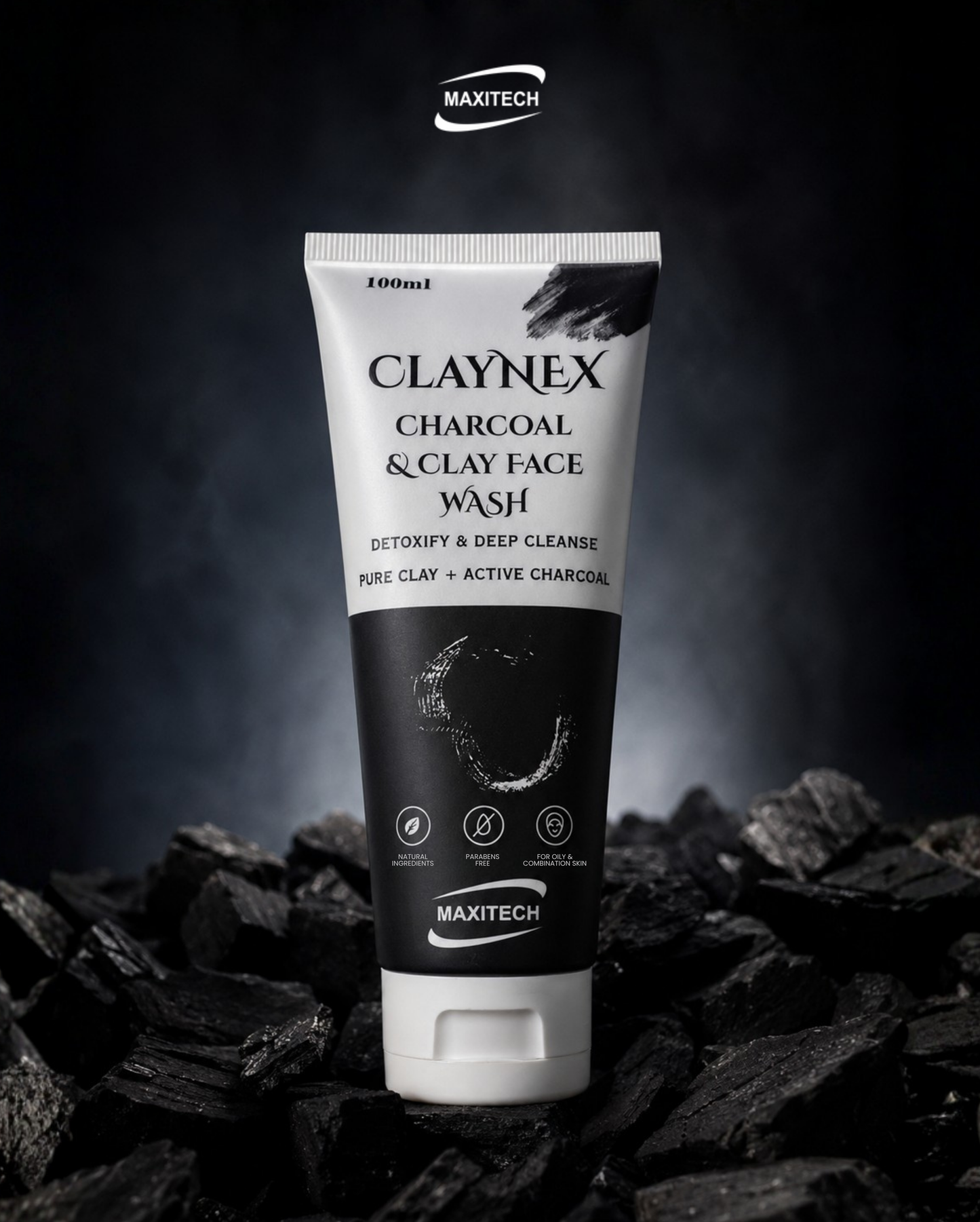 Claynex Charcoal & Clay Face Wash